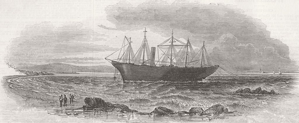 IRELAND. Gt Britain; -St John's point lighthouse 1846 old antique print